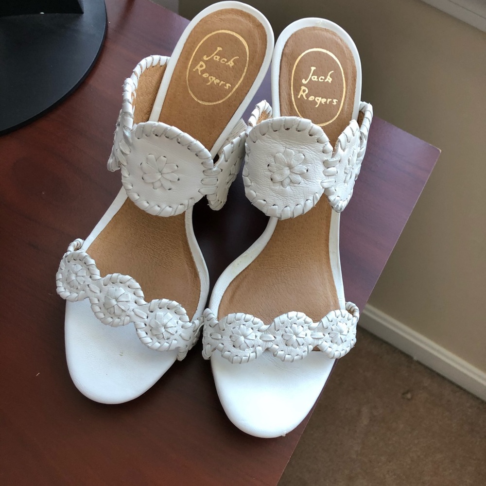 Jack Rogers Luccia Leather Wedge Sandals